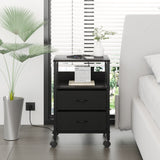 Lutown-Teen Bedside table, Side Table, Small End Table, Tall Nightstand for Living Room, Bedroom, Office, Bathroom