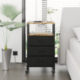 Lutown-Teen Bedside table, Side Table, Small End Table, Tall Nightstand for Living Room, Bedroom, Office, Bathroom