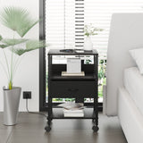 Lutown-Teen Bedside table, Side Table, Small End Table, Tall Nightstand for Living Room, Bedroom, Office, Bathroom