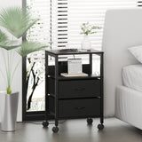 Lutown-Teen Bedside table, Side Table, Small End Table, Tall Nightstand for Living Room, Bedroom, Office, Bathroom