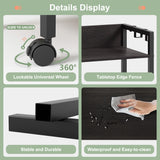 Lutown-Teen Bedside table, Side Table, Small End Table, Tall Nightstand for Living Room, Bedroom, Office, Bathroom