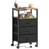 Lutown-Teen Bedside table, Side Table, Small End Table, Tall Nightstand for Living Room, Bedroom, Office, Bathroom