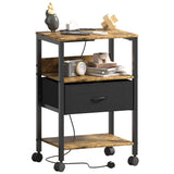 Lutown-Teen Bedside table, Side Table, Small End Table, Tall Nightstand for Living Room, Bedroom, Office, Bathroom