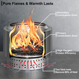 HongTaok Outdoor Smokeless Fire Pit